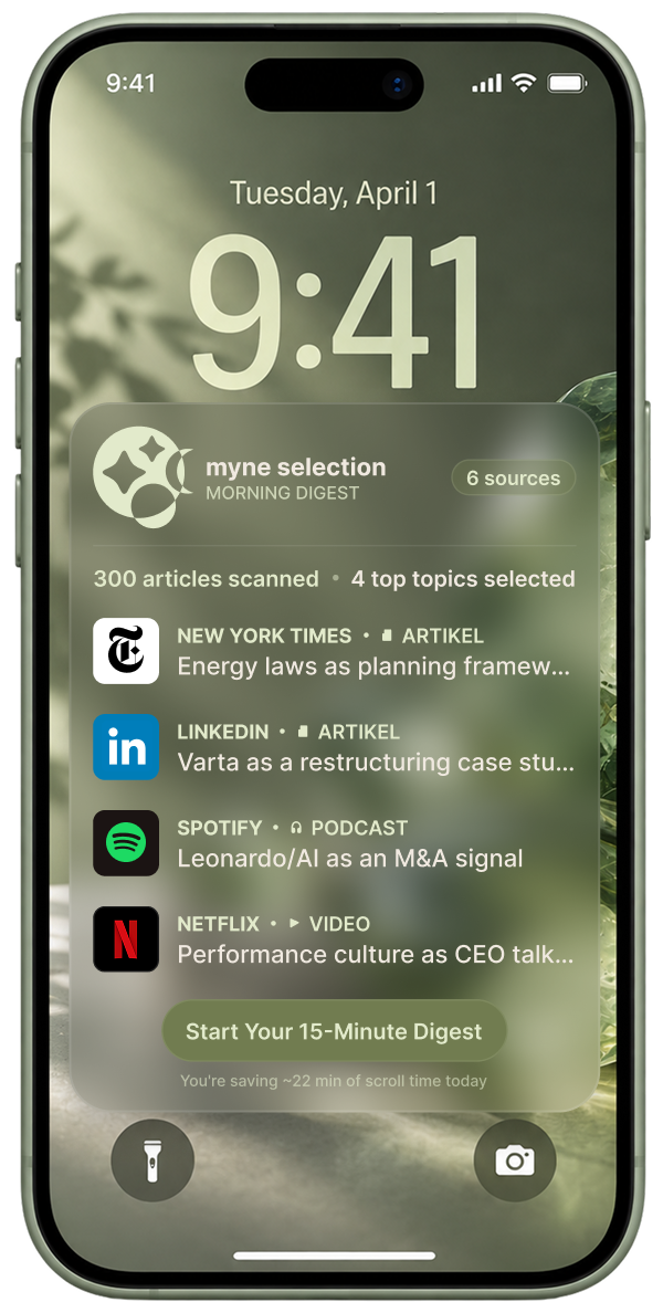 myne Chat mit Digest-Auswahl